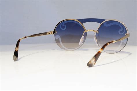 PRADA Metal Round Gradient Sunglasses SPR 65T Gold